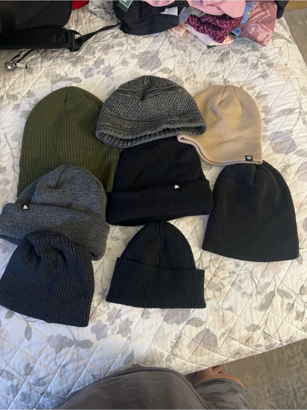Men's Classic Knit Beanie Pack — Black, Gray, Olive, Beige